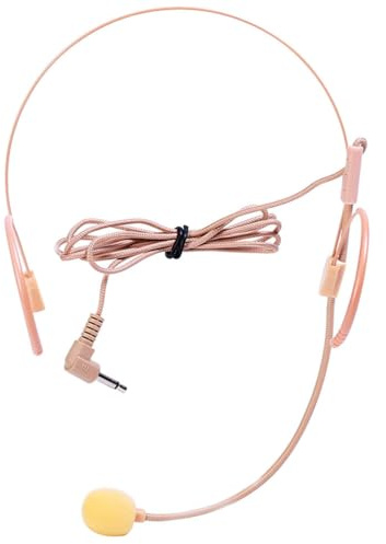 ELAYARD Micro Casque pour Chanter Et Parler Microphone TêTe-MontéE LéGer Et Flexible Micro Casque avec Amplification sans Distorsion IdéAl pour Enseignants PréSentateurs Et Performances ScéNiques