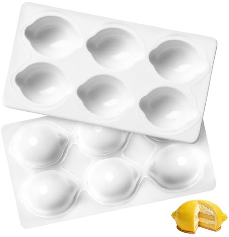Moule en Silicone 3D Citron, Formes Réalistes,Démoulage Facile | Convient pour les Gâteaux, les Desserts, le Fondant, les Chocolats et Autres Scénarios de Pâtisserie DIY