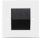 TNP Brush Faceplate Faceplate Wall Plate - Single Gang Cable Entry Access Brush Bristles Style Strap Opening Port Insert Socket Wiring Plug Jack Decorative Face Cover Outlet Mount Panel (Black)