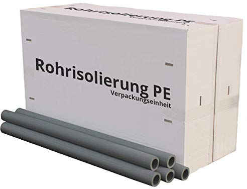 Rohrisolierung PE Isolierschlauch 9-20mm Dämmung, kompletter Karton/VPE (PE Rohrisolierung 9mm, 15mm x 9mm x 1m | 150m im Karton)