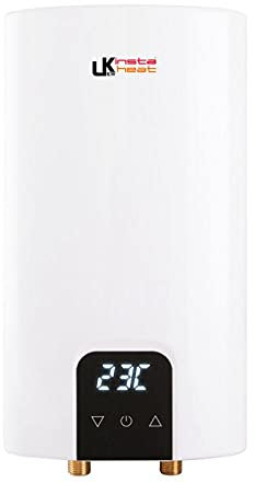 9KW Instant Electric Water Heater - LED Temperature Display Hot Tankless Energy Efficiency Leakage & Overheat Protection Built for Sink Basin