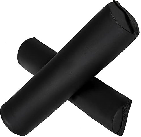 TecTake 2 Coussins Rouleaux de Table de Massage pour Cou et Genoux coussins de positionnement accessoires diverses couleurs (Noir), 2.0 unité