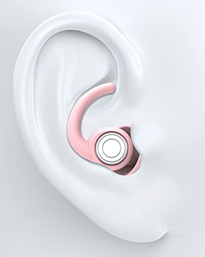 SUPCEAT Bouchon d'Oreille pour Dormir Anti Bruit, 2 Paires Bouchons d'Oreilles Réutilisables et Lavables, Bouchon Oreille Silicone Antibruit pour Sommeil, Musique, Fêtes, Concerts