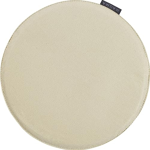 MAGMA AVARO Stuhlkissen/Sitzkissen für Indoor und Outdoor, Öko-Tex Siegel, waschbar bis 30°C, 1 Stück, 35x35cm, Natur