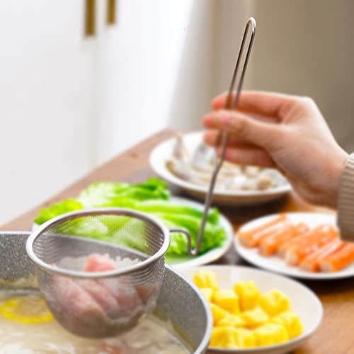 TREGOO Trichter 1 Pc Convenient Fire Wall-mounted Cooking Skimmer Stainless Steel Noodle Filter Spoon Kitchen Utensils (Size : S)