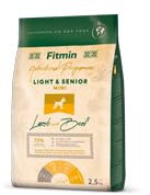 Fitmin Dog Mini Light & Senior Lamb with Beef | Hundetrockenfutter | Futter mit Lamm und Rindfleisch | 74% tierischen Rohstoffen | Für kleine ausgewachsene Hunde mit reduziertem Energiegehalt | 2.5kg