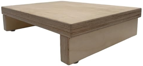 TrustHome Tritthocker Holz, Schemel, Fußbank, Fußstütze, Einstiegshilfe Badewanne/Dusche/Bett/Wohnwagen, Massivholz Multiplex (Birke)