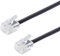 PADCR Telefonkabel RJ11 Modularkabel 6P4C Westernkabel RJ11 auf RJ11 Stecker (3m)