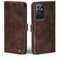 LBH Handyhülle für Samsung Galaxy S21 Ultra 5G in Dunkelbraun mit Karten- und Geldfach Smartphone Hülle mit Standfunktion Flip Case Schutzhülle Magnetverschluss Vintage