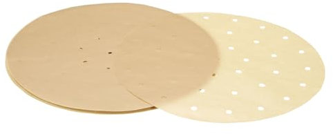 sourcing map 100 hojas de papel pergamino de 11 pulgadas antiadherentes para hornear para pizza, molde para tartas, moldes de molde, color marrón