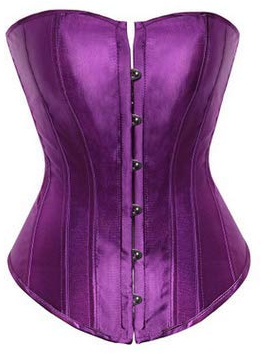 Nicoxijia Corset Top for Women Lace Up Bustier Shapewear Bustier Sexy Plus Size Lingerie Bodyshaper Cosplay Halloween Costume (D-Purple, XL)