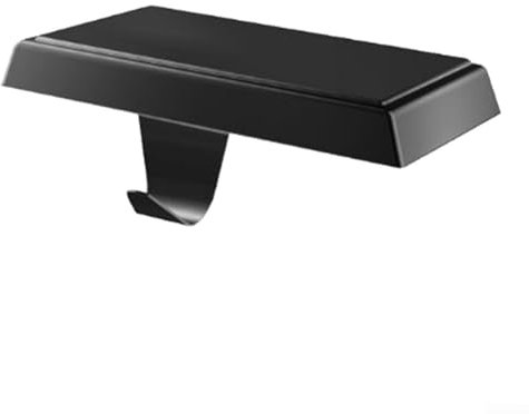 Pratici ganci natalizi per mensola da caminetto, affidabili supporti in metallo progettati per sostenere calze pesanti e decorazioni (nero)