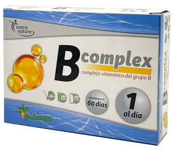 Pinisan Bcomplex - 60 Cápsulas - Suplemento Completo de Vitaminas B - Energía y Vitalidad - Sin Gluten (1Caja)