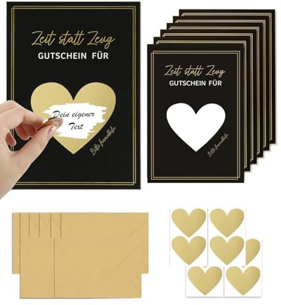 MYGLOAR 8PCS Los cupones se pueden rellenar con pegatinas para raspar - Tarjetas para raspar en las que se puede escribir - Regalos para mujeres, regalos para novias, tarjetas de cumpleaños