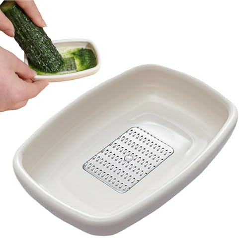 Kioriur Grattugia Wasabi per macinare l'aglio, grattugia di - grattugia da cucina per macinare lo wasabi,Smerigliatrice di cipolle domestica, schiacciapatate per wasabi, aglio