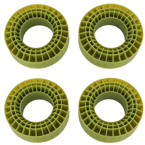 Culnflun 4st RC däckskum insats 3 lager ihålig vattentätning silikon rc bilskum för 1/10 RC bil 1,9 tum däck (OD Green)