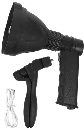 Homoyoyo Handheld Searchlight Rechargeable Spotlight Super Bright Flashlight for Outdoor Camping USB Charged Work Light Tripod Stand Lightweight Home Emergency