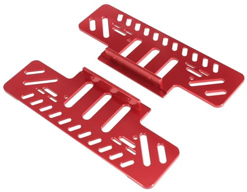 Para MN Para MN128 MN86 G500 1/12 Pedal Pie Metal Control Remoto Coche Vehículos Orugas Accesorios Actualizaciones Reemplazo Y Reparación Chasis RC(Red)