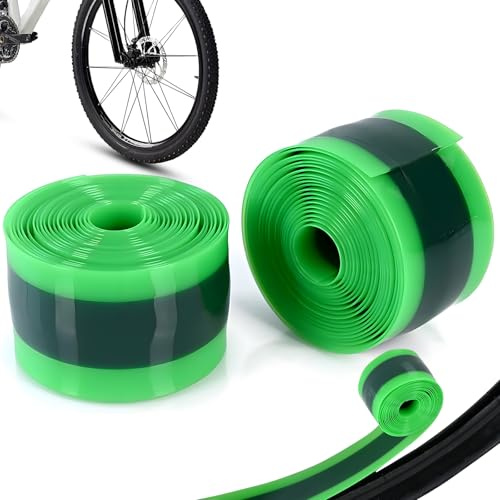 2 Stück Fahrradreifen Liner, Kompatibel mit Fahrradschlauch 20/24/26/27,5/29 Zoll, Fahrradreifen Einlage, Pannenschutzband Fahrrad Reifen Schlauch Protector, für Mountainbike Rennräder