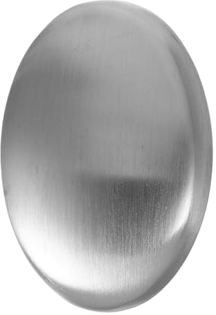 DECORNIJIA Savonnette en Acier Inoxydable Argenté pour Élimination des Odeurs, Savonnette Métallique Portable à Double Fonctionnalité, Cuisine et Usage Mobile