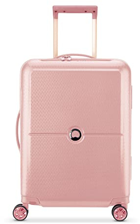 DELSEY Paris - TURENNE - Slim Rigid Cabin Suitcase - 55x40x20 cm - 35 liters - XS - Peony