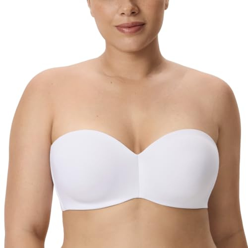 DELIMIRA Women's Strapless Unlined Minimiser Bras | Underwire, Plus Size, Support