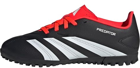 adidas Predator.4 L Tf J Fußballschuhe, Core Black/FTWR White/Solar Red, 23 EU