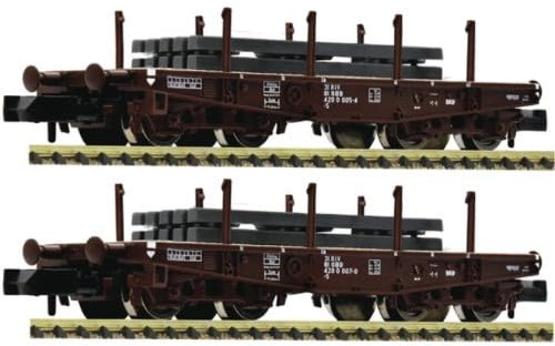 845609 Lot de 2 chariots plats très résistants ÖBB Ep.IV