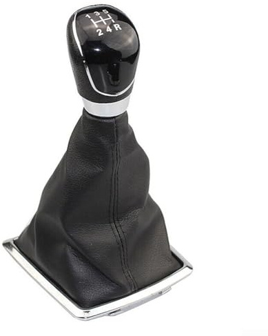 SPORTARC Gear Shift Knob Lever Gaiter Boot Cover, 5 Speed for Ford Focus MK2 MK3 MK4, Made of Corrosion Resistant PU Leather, Perfect Fit