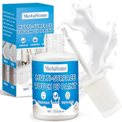 Miotuhome Pintura para Azulejos, Pintura para Azulejos Baño para Cocina y Baño, Pintura Bañera Rápida para Radiadores, Pintura Bañera Esmalte para Bañeras, Azulejos, Metal, Ducha, Fregadero, Muebles