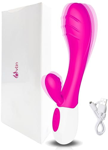 Vibratoreper Donna Professionale per Stimolazione Clitorideoe Punto G Giocattoli Vibratore per Donna Dildos Anale e Sextoysdonna in Silicone Vibratori Sessuali Vibranti 10 Vibrazioni (Rosa)
