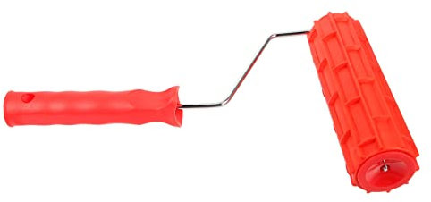 LIFKOME DIY Patterned Paint Roller Textured Paint Roller Rubber Knurling Brush Drywall Texture Wall Decor Tool