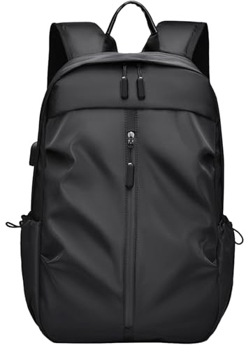 HotYou Sac à Dos Ordinateur Portable 16 Pouces Homme Anti-Choc Imperméable avec Port de Charge USB Rapide et Poches Compartimentées pour Affaires/Études/Voyages/Commutation Quotidienne,Noir