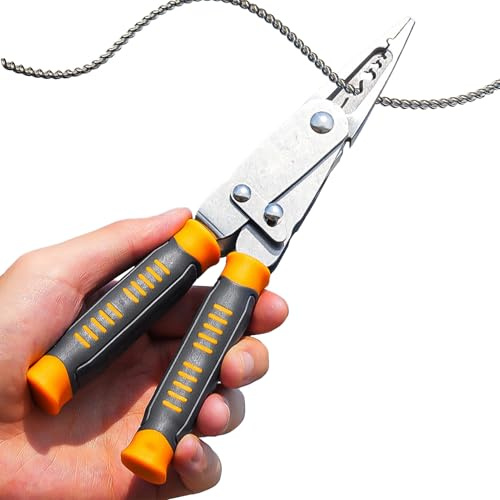 Pelacables Eléctricos | Herramienta de Tijeras Multifunción 2 en 1 - Cizallas de Cable, para el Trabajo de Electricistas en Electricidad: Corte, Pelado, Crimpado, Pelado de Alambres y