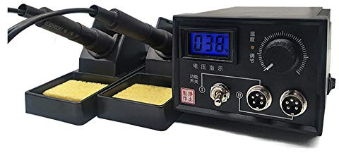 Wood Burning Kit 60-Watt Wood Burners with 20 Pyrography Wire Tips Adjustable Temperature Control for Wood Leather and Gourd (Dual Port+Digital Display)