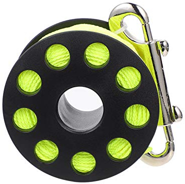 BESPORTBLE Finger Reel Tauchen: Tauchen Linie Spool Scuba Tauchen Finger Spool Gelb Tauchen Guide Linie Spool Reel mit Clip Outdoor Wasser Tauchen Lieferungen
