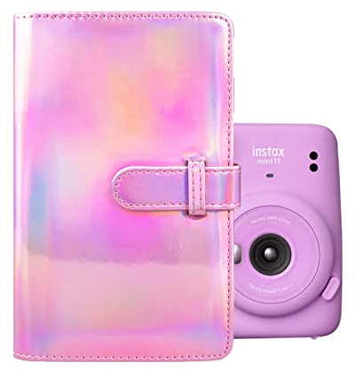 MUZIRI KINOKOO Album Photo 96 Poches pour 3 Pouch Photos Compatible avec Fuji Instax Mini Evo/Mini 12/11/40/9/8/7+/25/90 Film Photo Papier - Couleur Rose