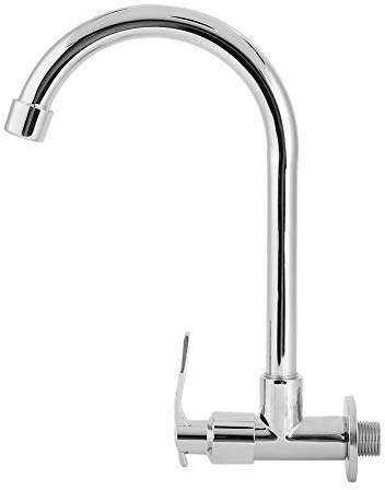 Grifo de Montaje en Pared G1/2in para el Hogar, Grifo de Agua Fría Individual, Grifo de Fregadero de Cocina, Grifos de Servicio de Lavandería (sin Manguera)