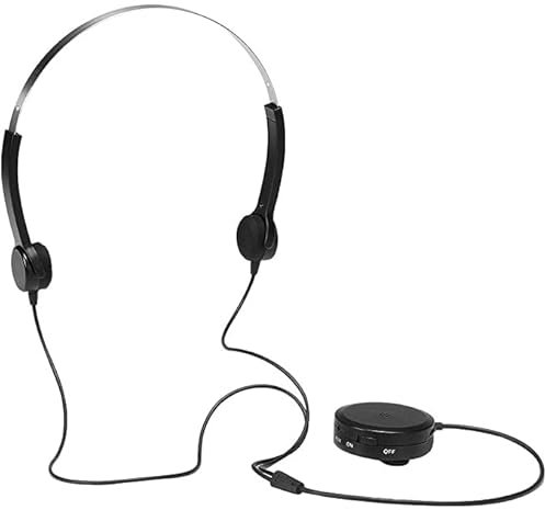 DESAV Auriculares de conducción ósea, Auriculares al Aire Libre de conducción de Huesos con cableado de Orejas Abiertas, Conector de Audio de 3.5 mm