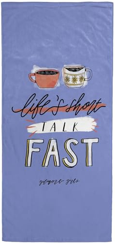 Jay Franco Gilmore Girls Bath Pool Beach Towel - Blue Super Soft & Absorbent 100% Cotton Towel, Measures 28 x 58