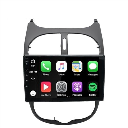 JINFOLI Lettore multimediale for auto Android 10 4G + 64G DSP, for Peugeot, 206 2001-2008, for Citroen, C2 2006-2013 2 Din Autoradio GPS Stereo WiFi Impianto audio stereo per auto(2GB 16GB WIFI)