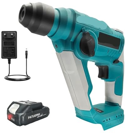 Trapano a percussione, Martello perforatore elettrico senza spazzole da 20 mm, trapano a percussione ricaricabile a batteria, utensili elettrici for riparazioni domestiche, for batteria MK da 18 V(1PC