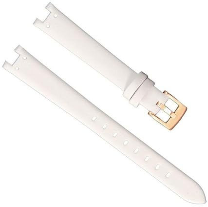 dayeer Lederarmband für Damen von Anne Klein Ak2156/2157/2618, konkave Schnittstelle, Rindsleder(White-Golden-K12)