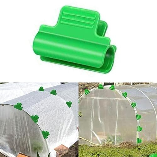 4050 morsetti per serra per coperture in plastica e reti in applicazioni da giardino (40 pezzi 8 mm)