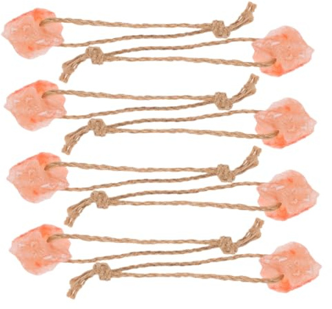 Hohopeti 8 Pezzi Blocchi di Sale Rosa Naturale per Animali da Allevamento Minerali Puri Snack da leccare per Alpaca caprini ungulati e Pecore per pascoli e stalle