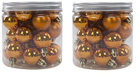 DECOLINE Weihnachtskugeln Set (A) Ø 3cm - 52 Stück Kupfer