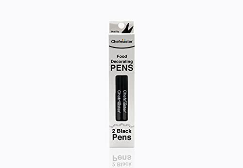 Chefmaster Black Food-Decorating Pens, Pack of 2
