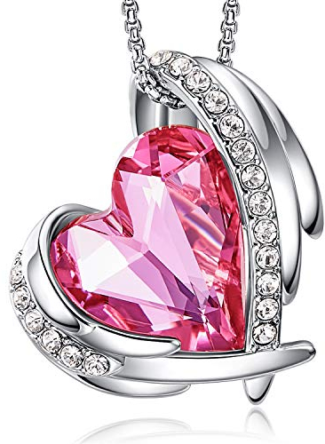 CDE Kette Damen Rosegold Herz Halskette für Frauen Schmuck mit Elegante Geschenkverpackung Valentinstags Geschenk für Sie Frau Freundin Mama Valentinstag/Party/Hochzeitstag/Jubiläum/Geburtstag