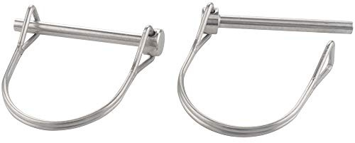 2 Pcs Tiny Safety Coupler Pin 3/16 x 1.97(4.8mm x 50mm), Marine Grade 316 Stainless Steel Shaft Locking Pins