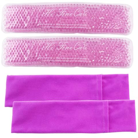 Postpartum Ice Pack, Hot and Cold Pads for Postpartum Essentials, 3 Count Gel Cooling Pad, Fast Pain Relief Convenient for Postpartum Recovery Helps Reduce Swelling (Purple)